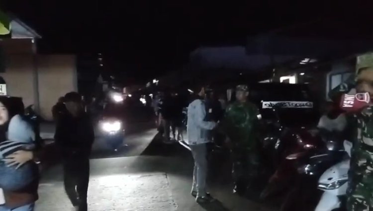 Patroli Malam Bersama Koramil Batur Linmas Msyrakat Dan Banser