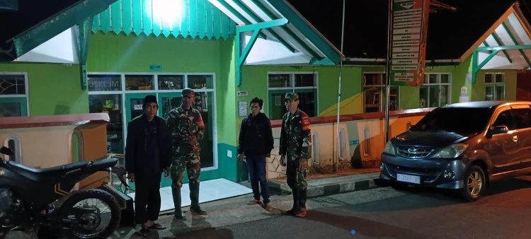 KORAMIL 18/PAGENTAN  MELAKSANAKAN PATROLI MALAM