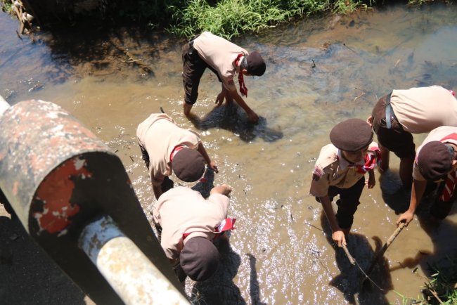ETK Kwarda Jateng Meriah di Kaligondang, Pramuka Hadirkan Aksi Nyata
