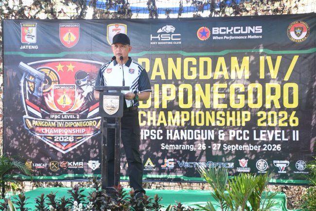 Pangdam IV/Diponegoro Buka Championship 2026, Dorong Prestasi dan Sportivitas Atlet Menembak