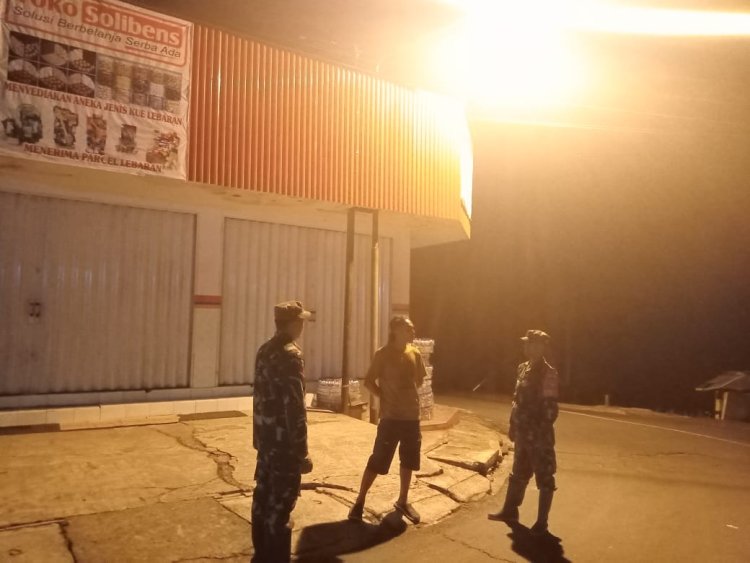 Koramil 18 Pagentan Gelar Patroli Malam Wujudkan Situasi Wilayah yang Aman dan Kondusif