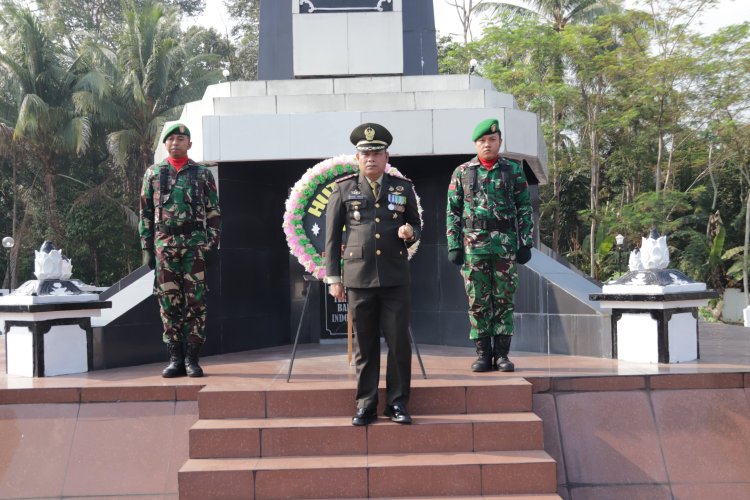 Jelang HUT TNI ke-81 Dandim Banjarnegara Pimpin Ziarah Nasional di TMP Sureng Yudha