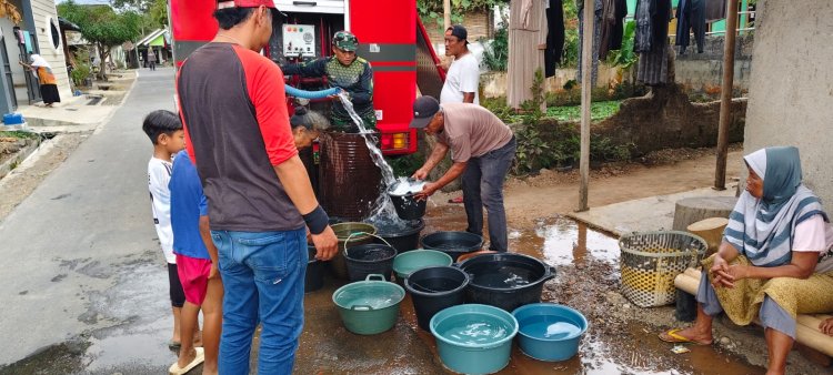 Kodim Banjarnegara Dropping Air Bersih untuk Warga Terdampak Kekeringan