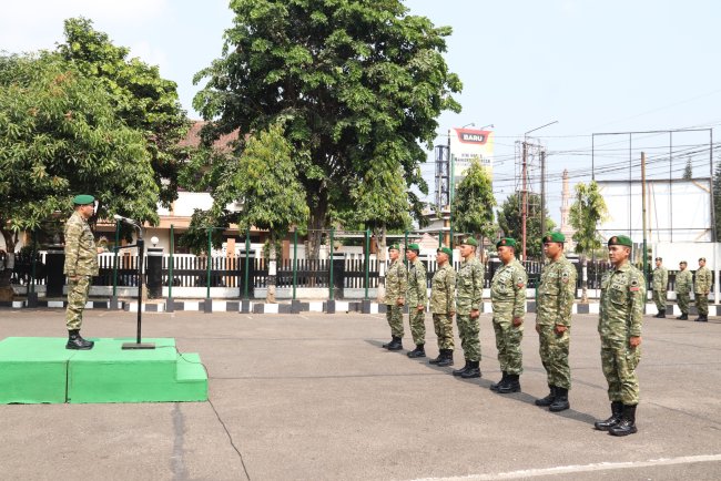 Dandim Banjarnegara Pimpin Kop Raport Kenaikan Pangkat Bintara dan Tamtama