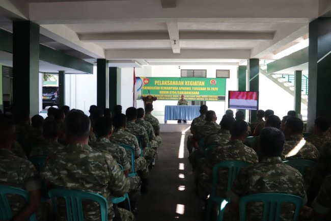 Dandim Banjarnegara Buka Kegiatan Peningkatan Kemampuan Apkowil Tersebar TA 2026