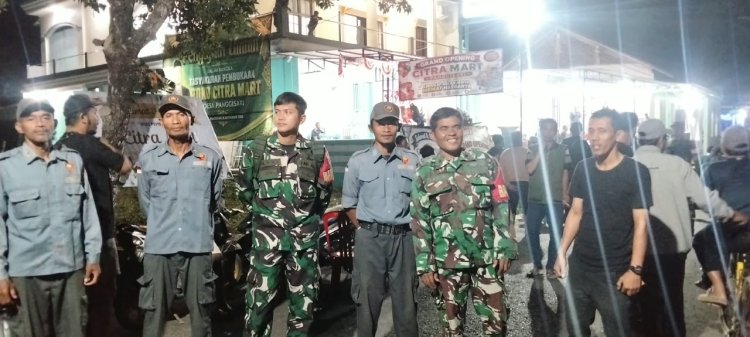 Guna Terciptanya suasana Aman Babinsa patroli bersama Linmas desa Panggisari